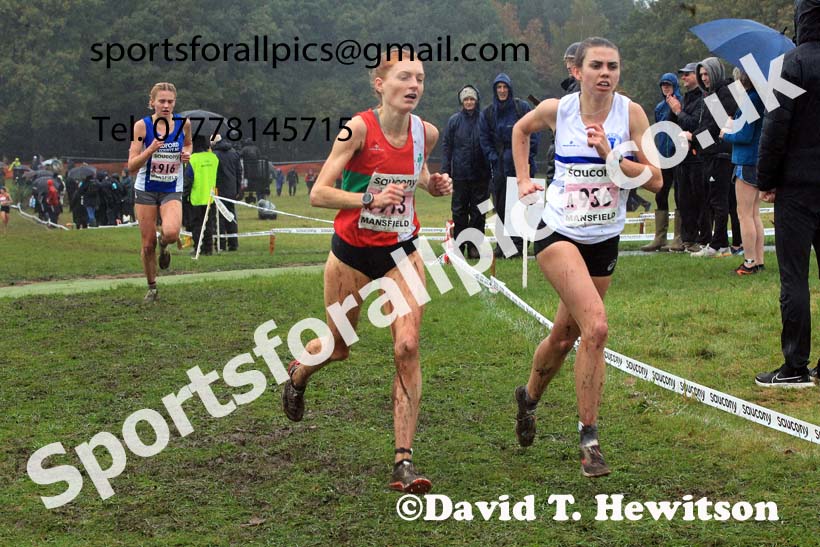Senior Womens 2023 National Cross Country Relays, Berry Hill Park, Mansfield.  Photo: David T. Hewitson/Sports for All Pics